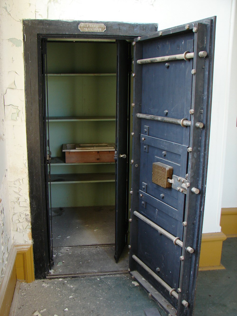 Bank vault interior