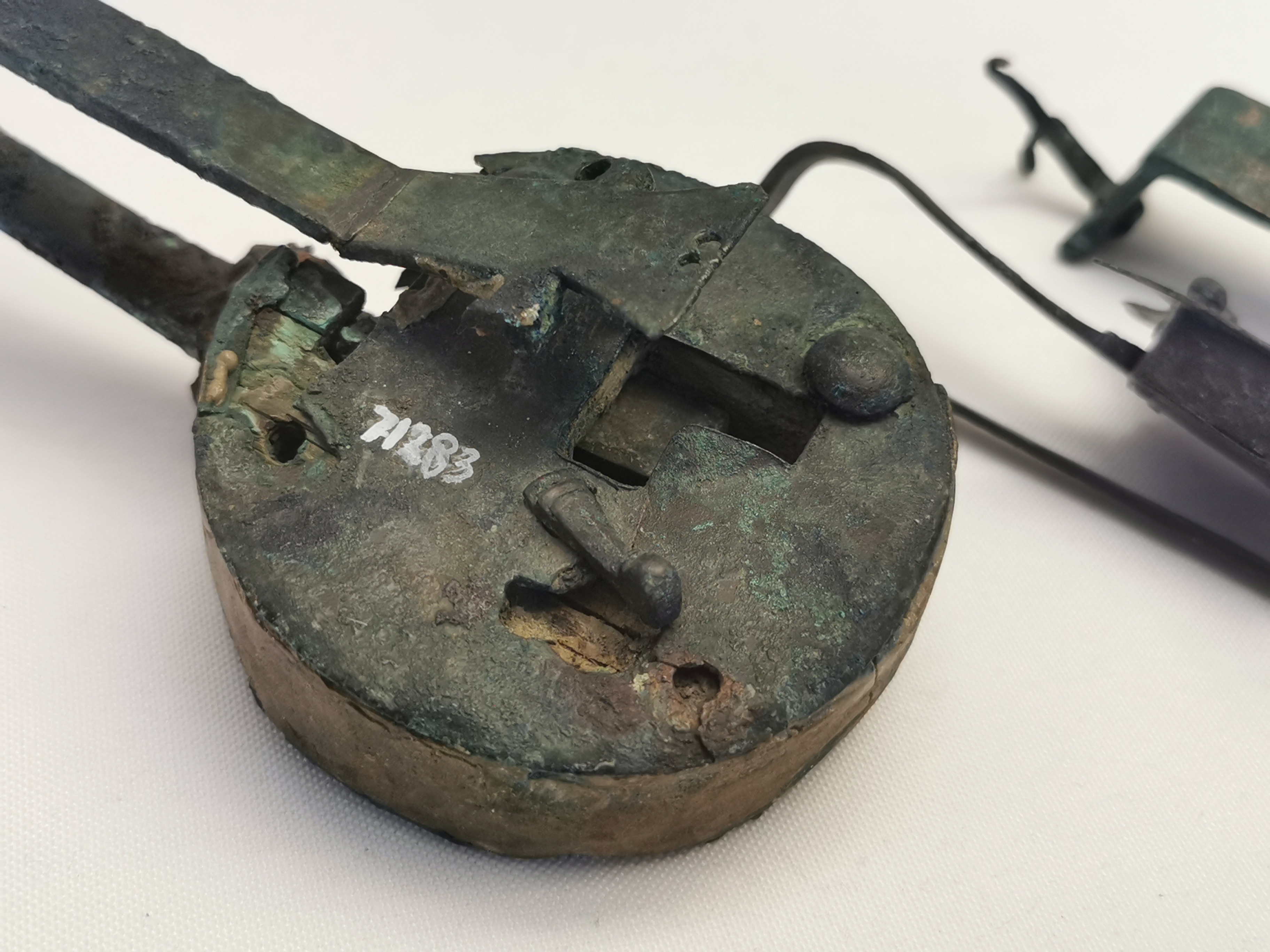 Ancient Roman iron padlock